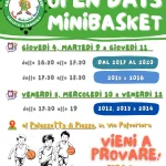 Ripartono gli Open Days del Minibasket a Mondovì!
