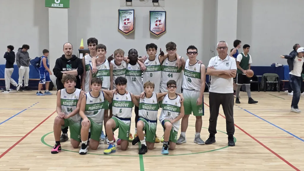 Under 15 del Basket Club Mondovì in casa contro Acaja Basket Fossano, 27 ottobre 2026