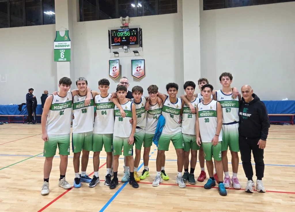 Under 17 del Basket Club Mondovì in casa contro Acaja Basket Fossano, 29 ottobre 2026