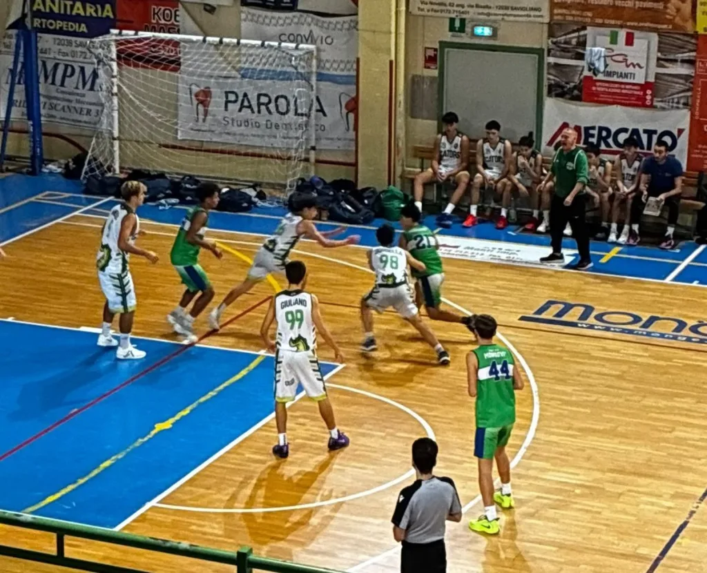 Under 17 del Basket Club Mondovì in trasferta contro Autoriparazione Panero Gators, 25 ottobre 2026